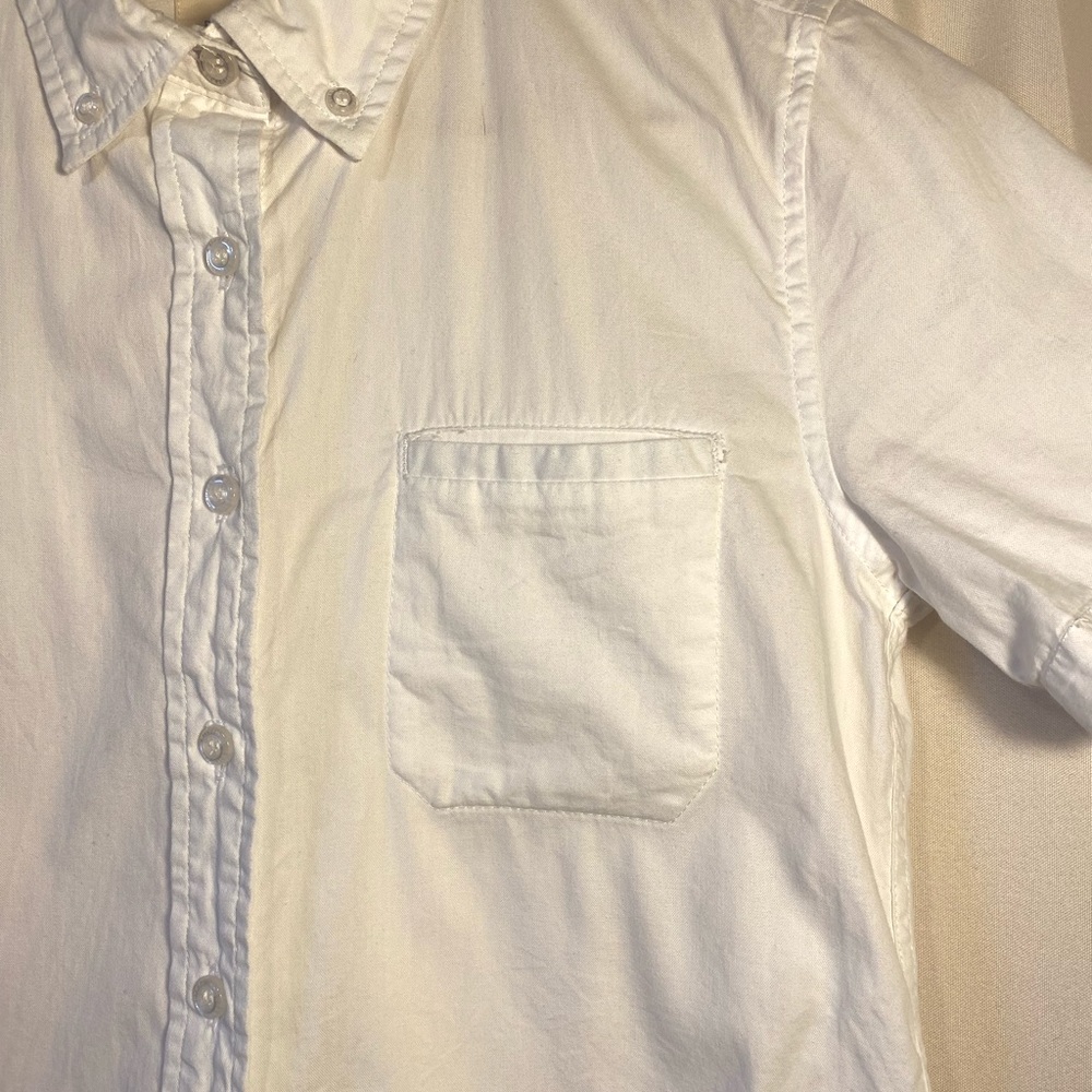 Wildfang short sleeve button down shirt women’s size xs
